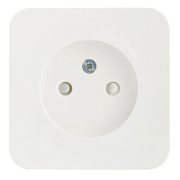 Розетка Systeme Electric Blanca накладная белая со шторками (BLNRA001111)