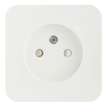 Розетка Systeme Electric Blanca накладная белая со шторками (BLNRA001111)