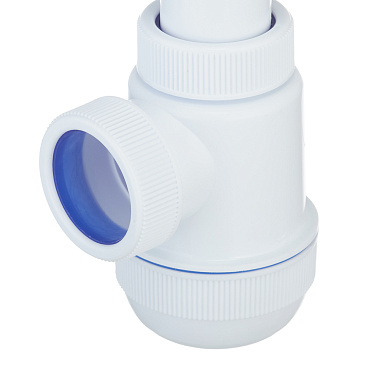 Сифон для раковины и мойки Wirquin Virplast 1 1/2х40 мм с выпуском d63 мм с соединением 40/50 мм (30980678)