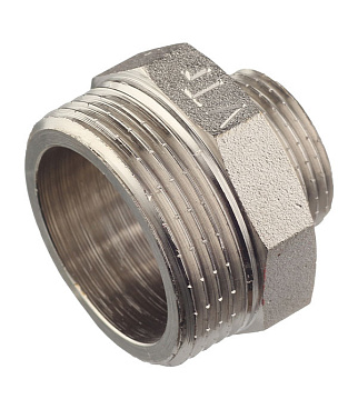 Ниппель переходной Valtec 1 1/4 НР(ш) х 3/4 НР(ш) латунный (VTr.580.N.0705)