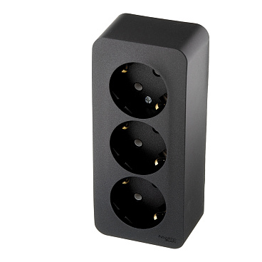 Розетка Systeme Electric Blanca накладная антрацит (BLNRA010316)