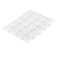 Подпятник фетровый d18 мм самоклеящийся белый (20 шт.)