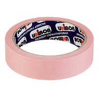 Лента малярная Unibob для деликатных поверхностей розовая 25 мм 25 м (89578)