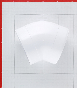 Колено для круглых воздуховодов Era пластиковое d125 мм 45°