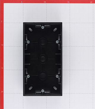 Коробка монтажная Simon 15 двухместная накладная графит (1590752-038)