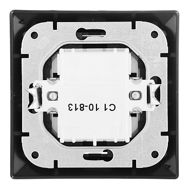 Выключатель Svet Стиль одноклавишный встраиваемый графит с подсветкой (EV 0365-9111)