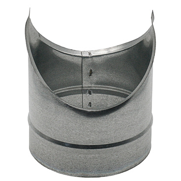 Врезка для круглых воздуховодов d250х200 мм оцинкованная