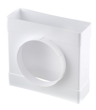 Соединитель Т-образный пластиковый для плоских воздуховодов 60х204 мм с круглыми d125 мм