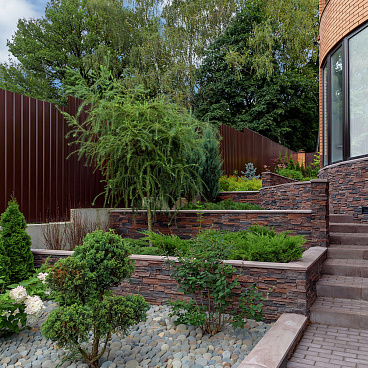 Искусственный камень White Hills Фьорд Лэнд темно-коричневый (24 шт.=0,8 кв.м)