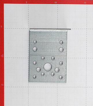 Уголок крепежный оцинкованный 90х90х65х1.8 мм