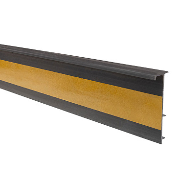 Плинтус ПВХ Salag 50 мм темно-серый 2500 мм под ковролин