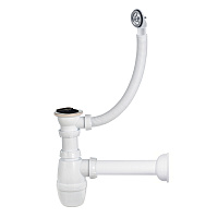 Сифон для раковины Wirquin Минор 1 1/2х40 мм с выпуском 40 мм с соединением 40 мм белый (30987192)