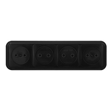 Розетка Svet накладная черная (0215-01141)