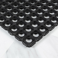 Коврик придверный резиновый Руберг 50х100 см черный