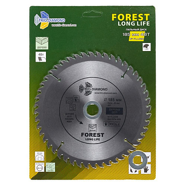 Диск пильный по дереву Trio-Diamond 185х30х1,6 мм 48 зубьев (FLL828)