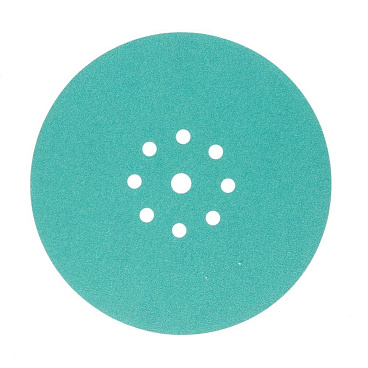 Диск шлифовальный КМ Green Film d225 мм P120 на липучку пленочная основа (3 шт.)