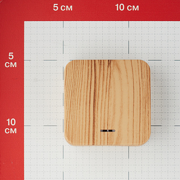 Переключатель Systeme Electric Blanca одноклавишный накладной ясень с подсветкой (BLNVA106115)