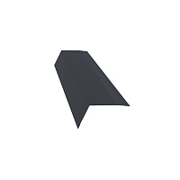 Планка карнизная для металлочерепицы 100х65 мм 2 м графитово-серая RAL 7024 матовая