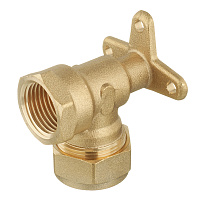 Угол Stahlmann IWS EasyFix 15 мм х 1/2 ВР(г) для гофрированных труб с креплением