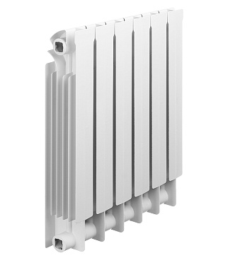 Радиатор биметаллический Global Style Plus 500 мм 6 секций 1" боковое подключение белый