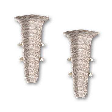 Угол внутренний Деконика 70 мм дуб латте Г-профиль (2 шт.)