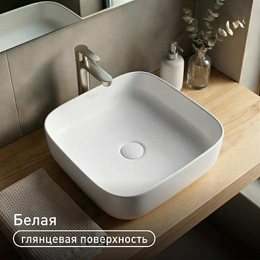 Раковина Corsa Deco WX200 38 см накладная белая (ABWX38Q)