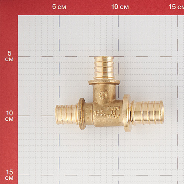 Тройник Stout 25 х 20 х 20 мм латунный (SFA-0014-252020)