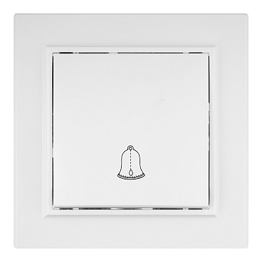 Кнопка звонка EKF Минск встраиваемая белая (ERV10-026-10)