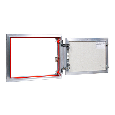 Люк ревизионный под плитку Практика EuroFormat-R алюминиевый 500х400 мм скрытый нажимной