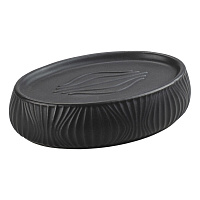 Мыльница для ванной Primanova Soul настольная керамика черная (DR-78001)