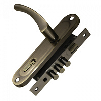 Замок врезной Punto LOCKSET15.CRONA.4061-3 AB для входной двери под цилиндр бронза 5 ключей