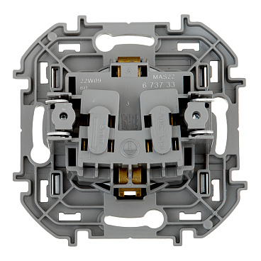 Розетка Legrand Inspiria встраиваемая антрацит со шторками (673733)