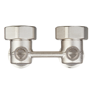 Узел нижнего подключения угловой Stout 3/4 EK х 3/4 EK для радиатора для двухтрубных систем (SVH 0004 000020)