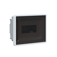 Щит распределительный встраиваемый DKC Frame ЩРВ-П пластиковый IP40 180,9х224,4х99,5 мм 8 модулей непрозрачная дверь