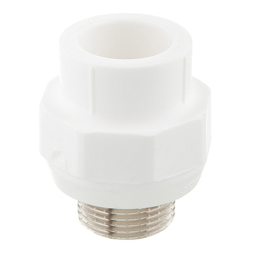 Муфта полипропиленовая Valtec 25 мм х 3/4 НР(ш) (VTp.701.0.02505)