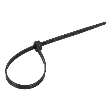 Стяжка кабельная Европартнер 200х4,8 мм нейлонoвая черная (100 шт.)