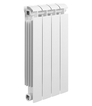 Радиатор биметаллический Global Style Extra 500 мм 4 секции 1" боковое подключение белый