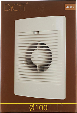 Вентилятор осевой Era Standard 4 с антимоскитной сеткой 180х250 мм d100 мм белый