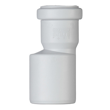 Переходник Pro Aqua Stilte Plus d40х58 мм пластиковый эксцентрический шумопоглощающий для внутренней канализации