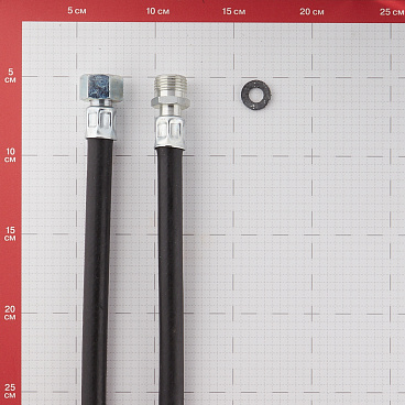 Шланг для газа резиновый 1/2 ВР(г) х 1/2 НР(ш) 150 см черный