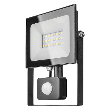Прожектор светодиодный Онлайт ДО-50 4000К 50 Вт IP65 с датчиком движения черный