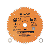 Диск пильный по дереву Rage by Vira Universal 255х30х1,5 мм 60 зубьев (594239)