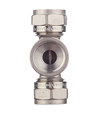 Тройник VALTEC (VTm.332.N.160416) 16 обж(ц) х 1/2 ВР(г) х 16 обж(ц)