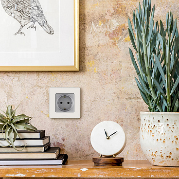 Розетка Legrand Inspiria встраиваемая алюминий (673722)