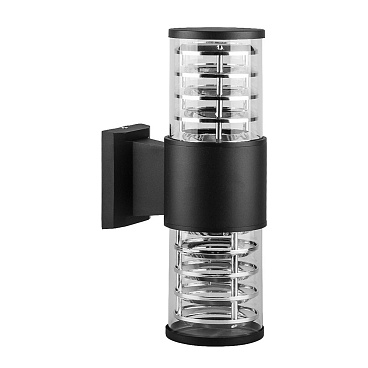 Светильник садово-парковый настенный Feron Техно черный E27 60 Вт IP54 (06298)