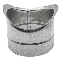 Врезка для круглых воздуховодов d160х160 мм оцинкованная