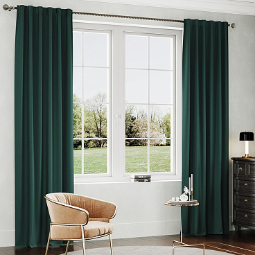 Штора канвас зеленая 150х280 см Legrand Канвас (58100830)