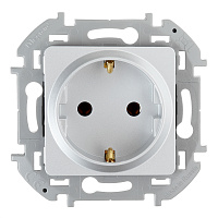 Розетка Legrand Inspiria встраиваемая алюминий (673722)