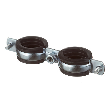 Хомут сантехнический Walraven 1" 32-36 мм двойной оцинкованная сталь со шпилькой и дюбелем (802136)