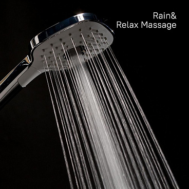 Лейка для душа Iddis Sena 112х255 мм 3 режима без шланга пластик белая/хром (SEN3F00i18)